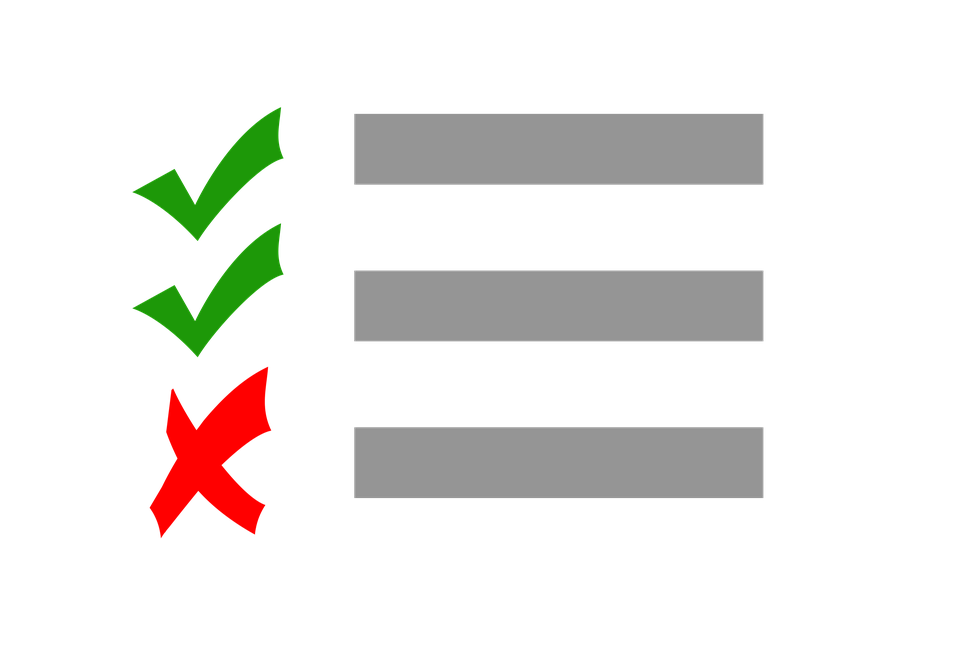 immagine checklist con check verdi per spunte